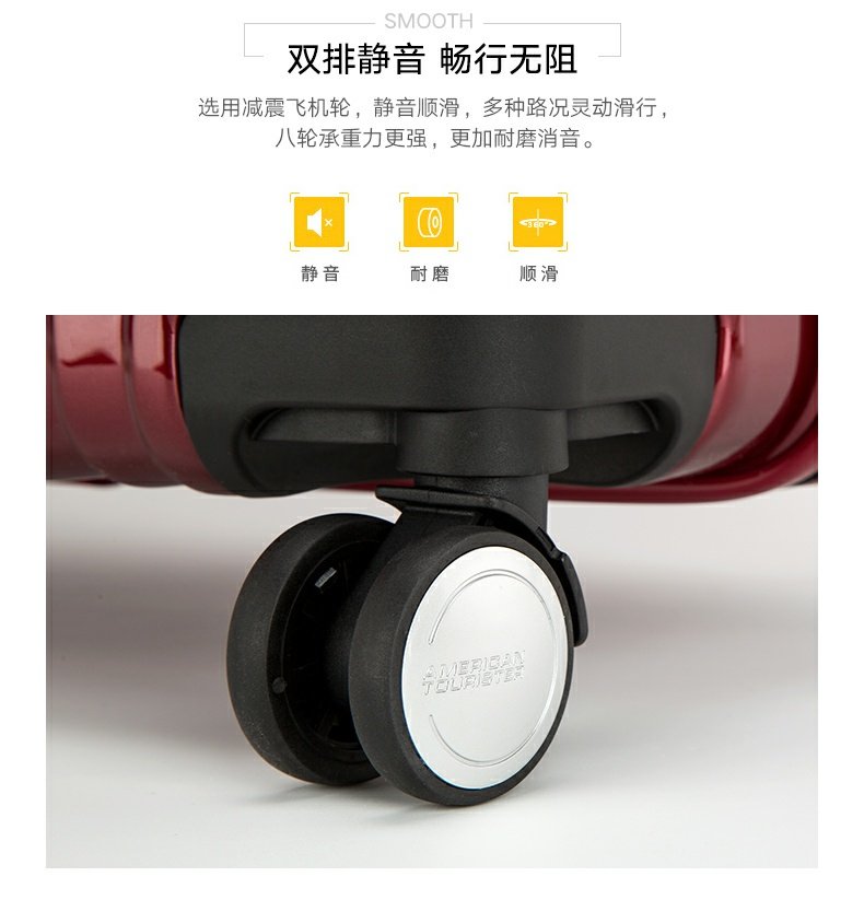 Xe đẩy du lịch Mỹ của Samsonite / Samsonite Universal Wheel Hành lý mật khẩu Hộp thư du lịch TP7 - Va li vali vải