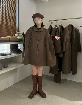 High-end double-sided sheep wool coat