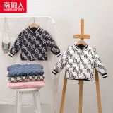 Детский легкий и тонкий пуховик, детская зимняя бархатная куртка для мальчиков, 2021 года, в западном стиле, утиный пух