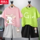 [100%хлопок 2 комплекта] Pink/Rabbit+Mint Green/Girl+Grey/Bun Rabbit K+Black/Blue Skirt K