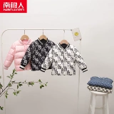 Детский легкий и тонкий пуховик, детская зимняя бархатная куртка для мальчиков, 2021 года, в западном стиле, утиный пух