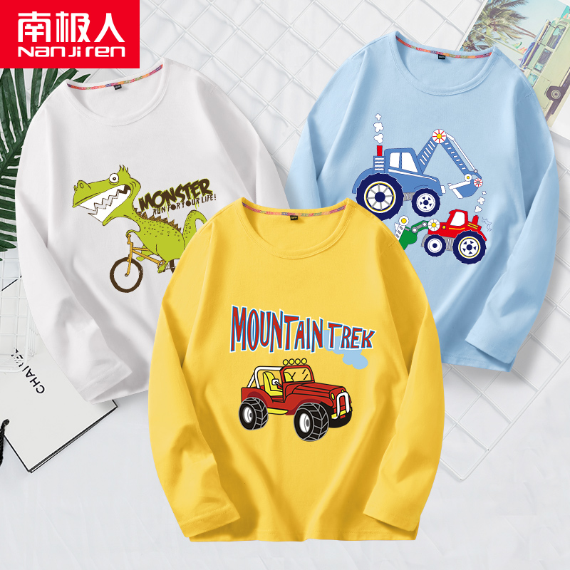 Boys dài sleevet t-shirt cotton 2020 trẻ em mùa hè của mỏng đáy-up váy quần áo cậu bé thiếu nhi 12 tuổi cậu bé hàng đầu.