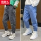 [【春裤2条装灰色T拼接+浅蓝色T拼接】]