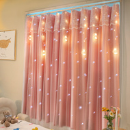 rèm voan trang trí Rèm lắp đặt phòng ngủ không đục lỗ 2021 thanh kính thiên văn mới Velcro đơn giản cho thuê mất điện hoàn toàn cửa sổ nhỏ báo giá rèm cửa chống nắng rèm voan thêu