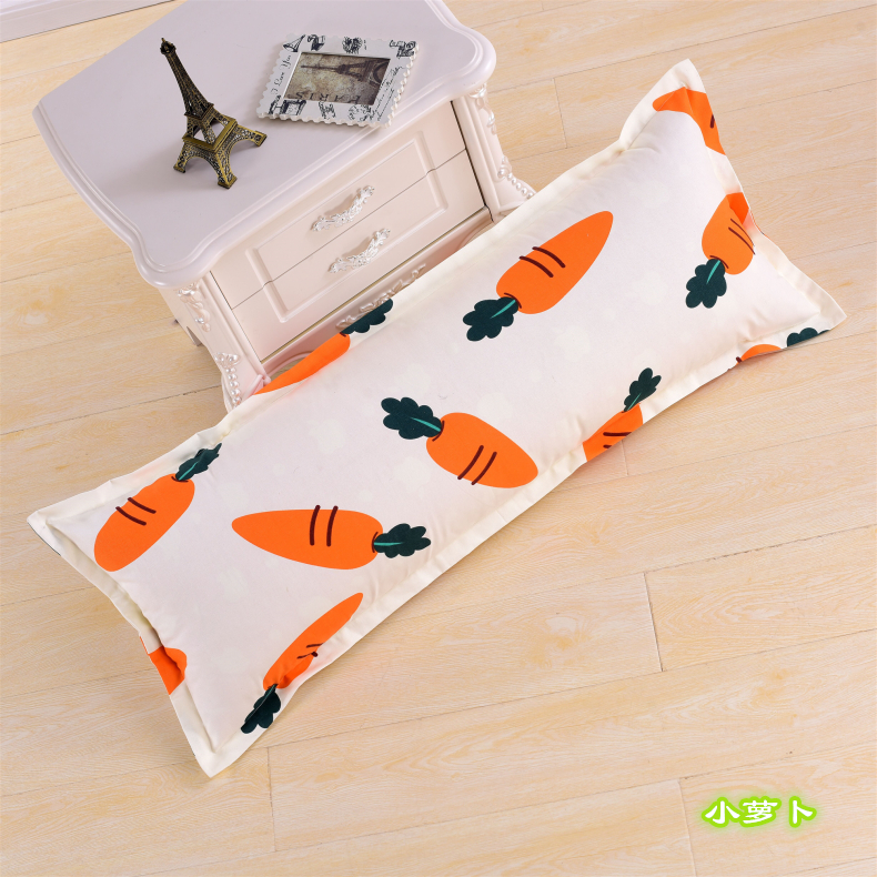 Gối đôi cotton 1,5 m gối bông dài đoạn 1,2m1,8 m tùy chỉnh dài gối da hoạt hình dễ thương gối chữ c