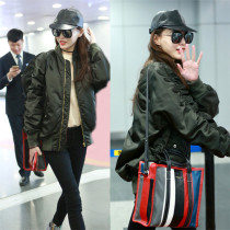 The Tang Stars The Same Paragraph 22 Spring Autumn New Baseball Suit Women Sports Casual Korean Version Pilot Jacket Short jacket