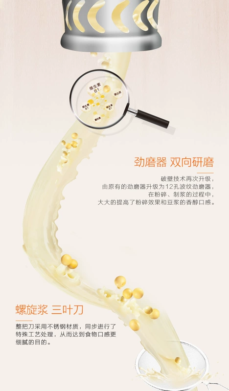 Jiuyang DJ13E-C5 máy sữa đậu nành mới nhà tự động thông minh bị hỏng tường lọc chính thức miễn phí cửa hàng chính hãng máy làm đậu nành