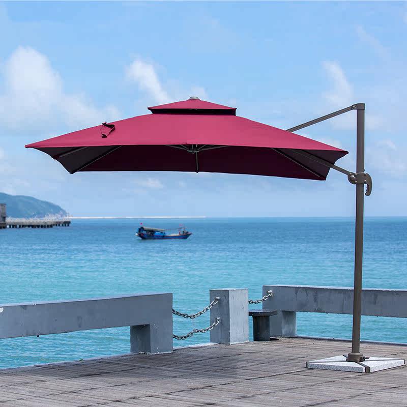 Parasol outdoor balcony high-end Roman umbrella villa garden courtyard large sun umbrella outdoor stall large umbrella