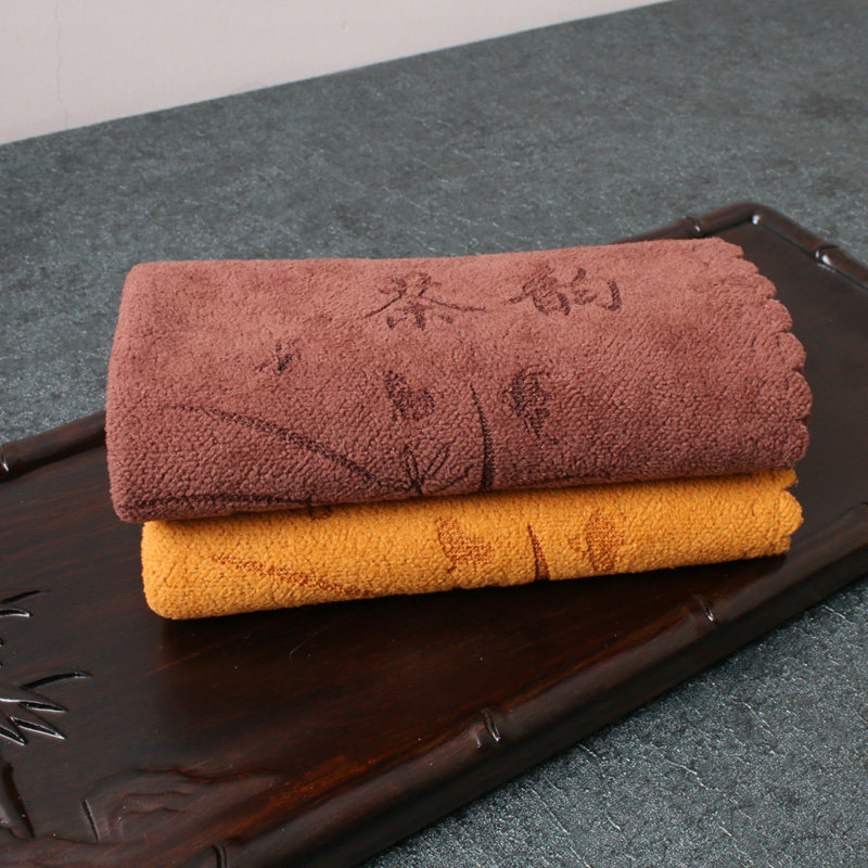 Tea towel, tea cloth, kung fu tea set, tea ceremony accessories, thickened pure cotton, super absorbent, tea table towel, tea pad cloth