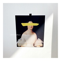 (Card) ins wind European style retro literary style cold wind photo wall grid card posing decoration prop card