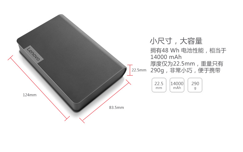 Lenovo ThinkPad USB-C máy tính xách tay nhanh phí 14000mAh sạc điện thoại di động kho báu 40AL140CCN - Ngân hàng điện thoại di động sạc dự phòng anker