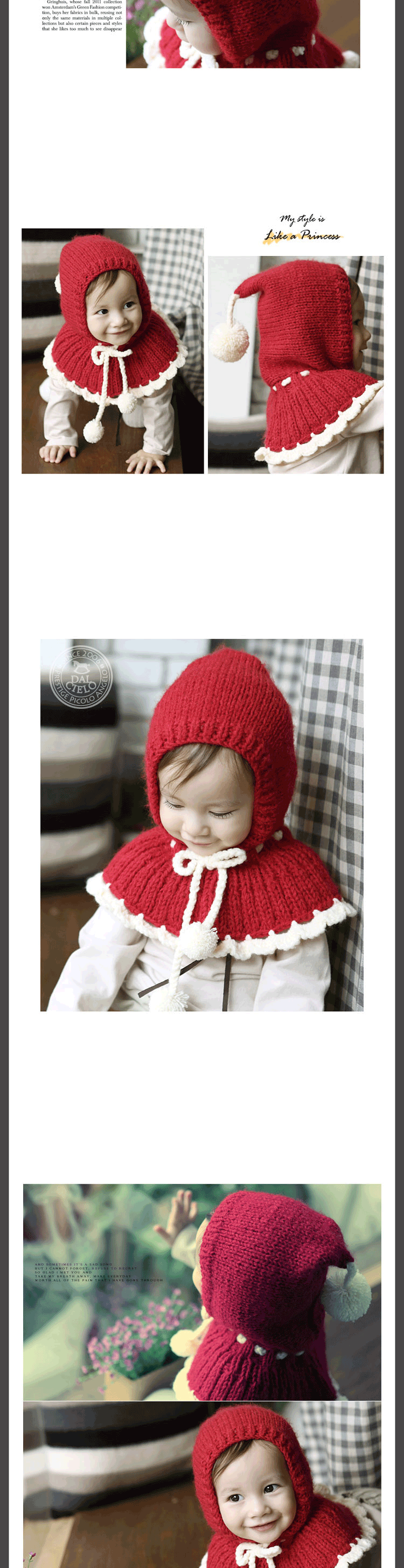 Cape pour enfant HAPPY PRINCE en laine - Ref 2153951 Image 7