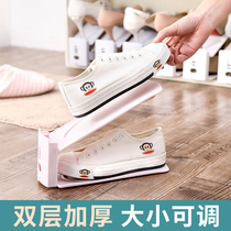 Save space storage shoe rack Double shoe bracket Home bedroom dormitory artifact Shoe cabinet finishing shoes put slipper rack