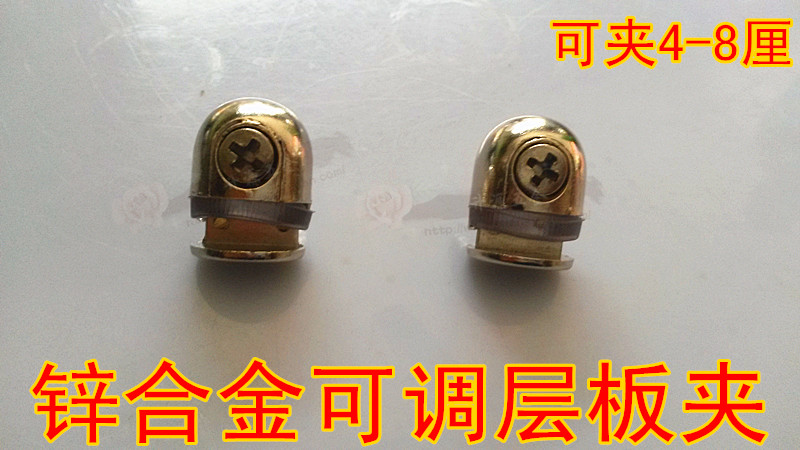 Zinc alloy adjustable glass laminate clip Easy mounted fluffy with pin glass clip adjustable clip 4-8-point glass clip