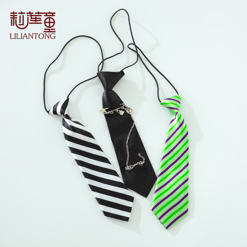 Children Hip Hop Tie Boy Tide Cool Street Dance Accessories Girl Jazz Dance Shirt Suits Schoolboy Boy Black-Taobao