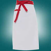 Одно карманное белоснежное красное края