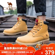 Camel ngoài trời giày nam giới thường cụ da giày dép dành cho nam giới và phụ nữ 2018 mới khởi động-top cao triều Martin khởi động rhubarb