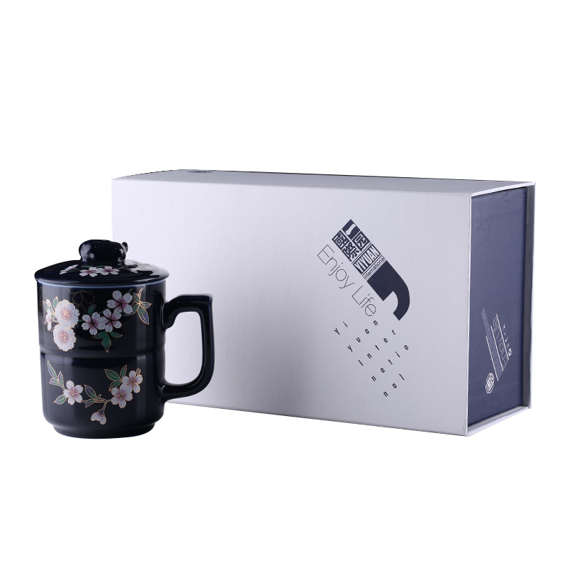 A garden international ceramic cups filter cup tea cup with cover with office tea gift tea cup