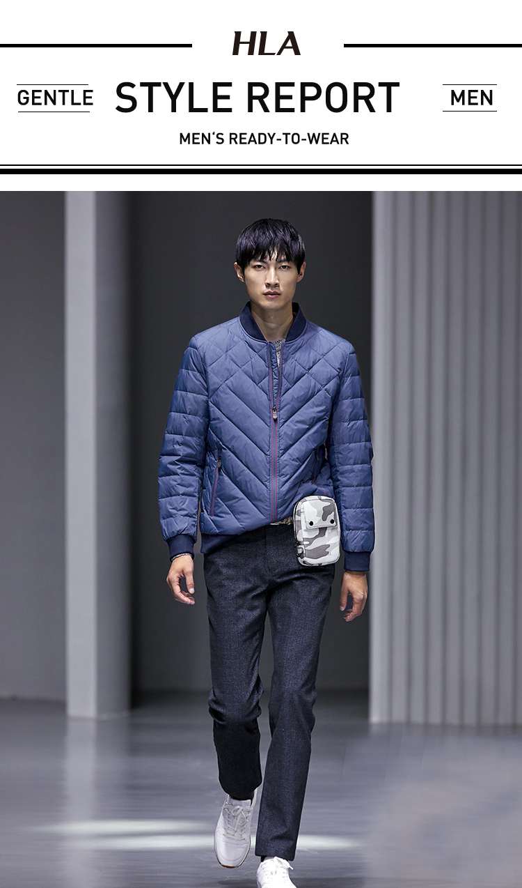 HLA/海澜之家 男士简约轻薄款羽绒服 图1