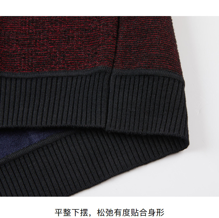 HLA/海澜之家 男士加绒混纺 休闲针织衫 图9