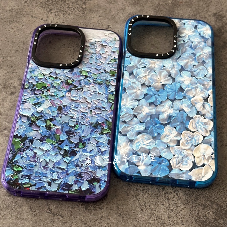CASET Artsy Oil Painting Sunset 15, 14, 13, 12, 11 iPhone Case
