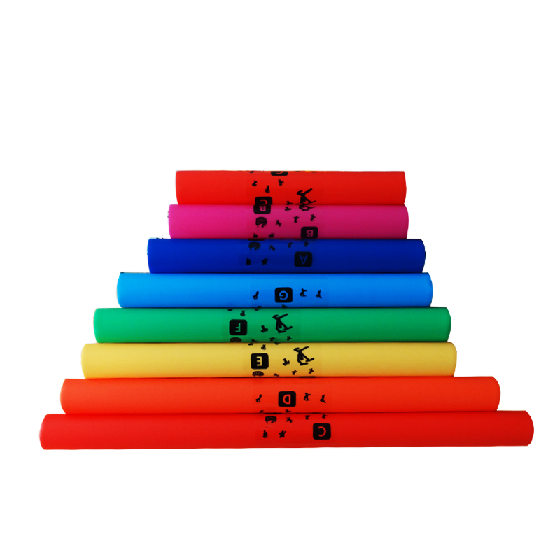 Olff instrumental percussion instrument Colour eight-tone cylinder kindergarten Early teaching aids Children 8 Sound pipe instruments 8 Sound