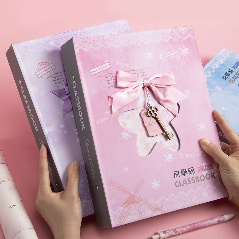 Graduation commemorative book Primary school student sixth grade girl net red ins wind Creative personality Korean version Paper version Graduation commemorative book