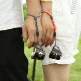 Дорожный комплект из нержавеющей стали, кофейный бокал, черный чайный сервиз, 4 шт