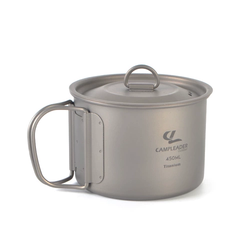 На открытом воздухе титановая чашка чистая титановая водяная чашка с водой с водой может варить воду, складывающая питьевая вода чашка 450 мл минимума