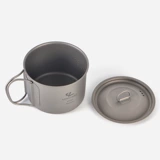 На открытом воздухе титановая чашка чистая титановая водяная чашка с водой с водой может варить воду, складывающая питьевая вода чашка 450 мл минимума