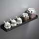 Đen kệ bếp treo tường dầu muối dấm lưu trữ giá lưu trữ gia vị giá bếp dụng cụ đấm miễn phí - Phòng bếp kệ đựng gia vị thông minh