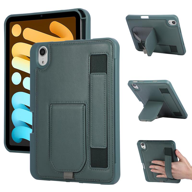 Suitable for iPad Mini6/7 Protective Case with Pen Slot A17Pro Apple Mini4/5 Full Edge Soft Shell Silicone A2133 Mini Tablet Skin Cover 8.3inch Hand Rest A2567 Stand 8 Anti-Drop 9