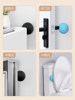 Door Stopper, No-Drill New Model, Silicone Anti-Collision Door Handle, Door Bumper, Bathroom Household Wall-Mounted Invisible Door Top