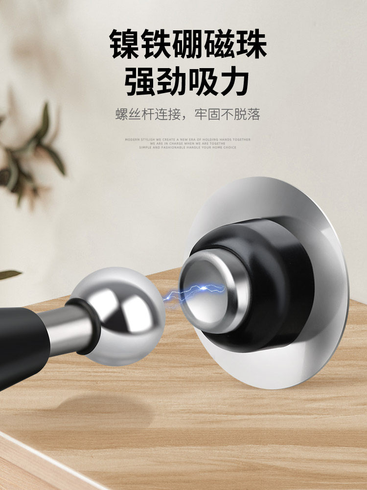 Door Stopper, No-Drill New Model, Door Holder, Anti-Collision Floor Suction Door Stop, Fixed Hydraulic Buffer, Bathroom Windproof