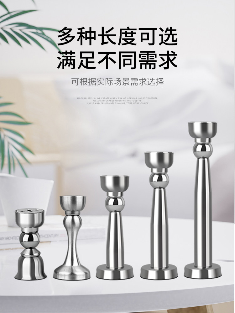 304 Stainless Steel Door Stopper, No-Drill Installation, New Model, Door Back Suction, Door Holder, Strong Magnet, Anti-Collision Buffer