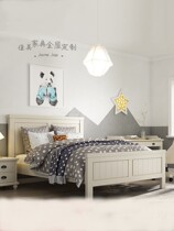 Modern light extravagant solid wood male girl eco-friendly single bed minimalist bed wood bed wood furniture full house custom-made