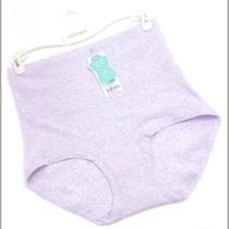 Qiduo posture underwear high waist women cotton breathable skin tone thread cotton size middle-aged large size lady mother triangle