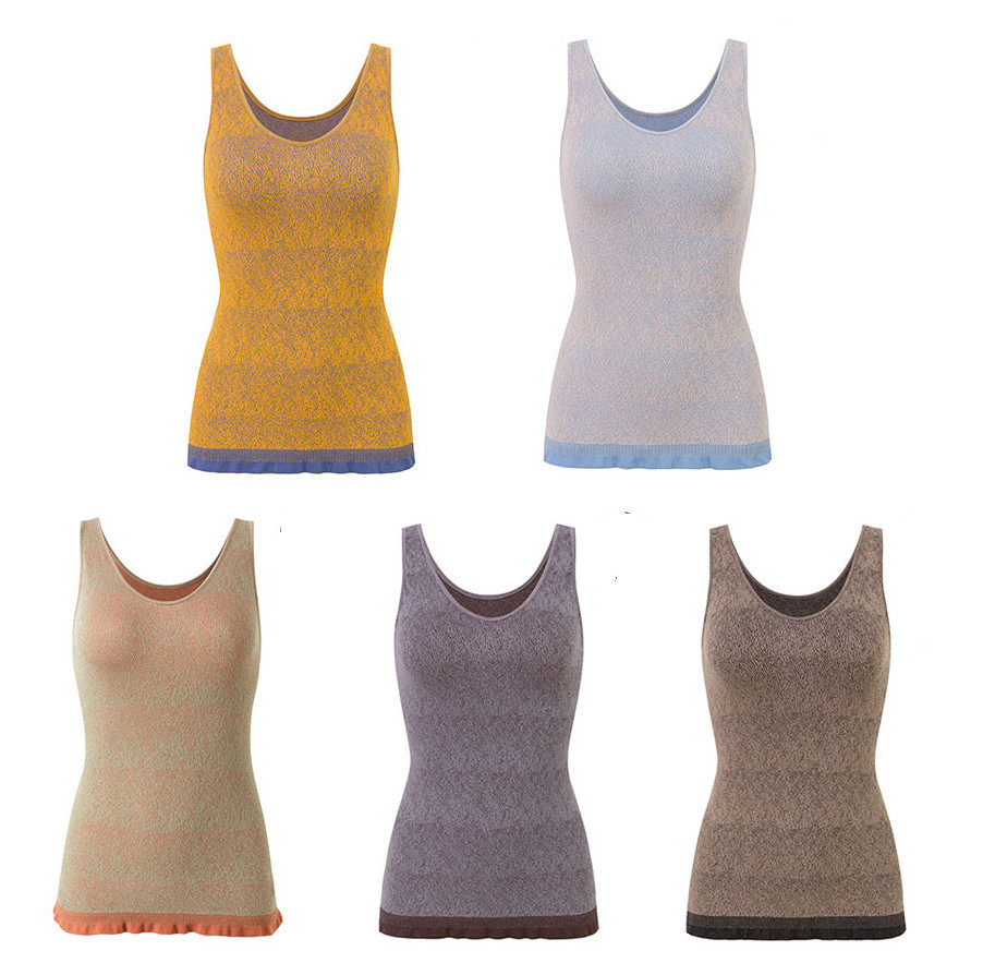 2021 new her girlfriends Extravagant Season 208 Ladies Fashion Warm Beating Bottom Hair Circles Heating Vests Slim Fit