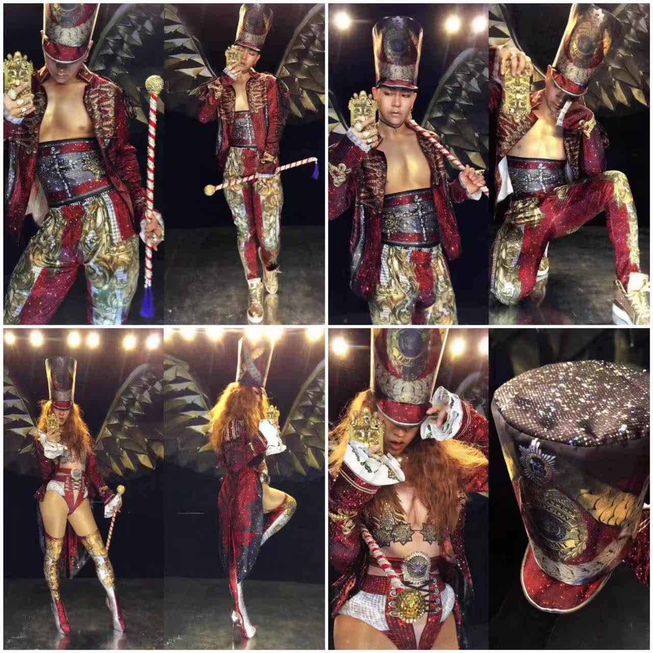 2022 Bar 2 National Day costumes men and women gogo opening show lead dance costumes men and women custom non-refundable