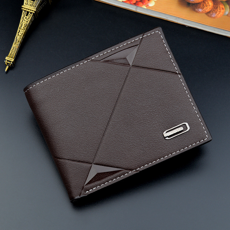 Manyidi Men's Wallet Short Multi-Card Slot Card Holder Casual Wallet for Young Men Thin Horizontal Wallet 70% off