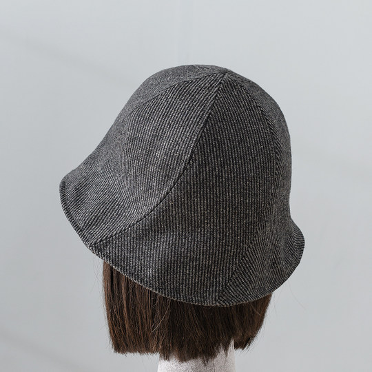 Fisherman Hat Women's Autumn and Winter Korean Style Trendy Versatile Plain Face Showing Small Basin Hat Casual Literature and Art Retro Bucket Hat