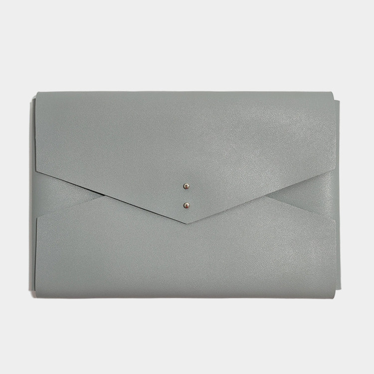 Brief Pure Color Pu Leather Bracelet With Laptop Envelope Bag Apple 13 3 Inch Computer Ink Green Liner Bag