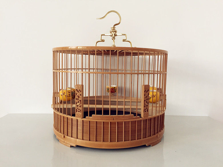 Boutique Old Bamboo Bamboo Leather Polished 64 strips of red sub bezi indigo bamboo bird cage Multi-province