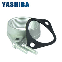 Rubber cushion iron inner wire flange fixed seat with ear rubber cushion windpipe quick joint straight through pneumatic waterproof joint