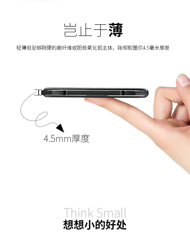 Đức MODern ví sợi carbon siêu mỏng ví nam ngắn chống trộm bàn chải chống khử trùng hộp thẻ lái xe gói thẻ - Chủ thẻ ví nam