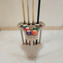 Floor-type billiard cue stand upright triangular club holder table golf club Pole Holder stands rack Billiard Hall Depository rack