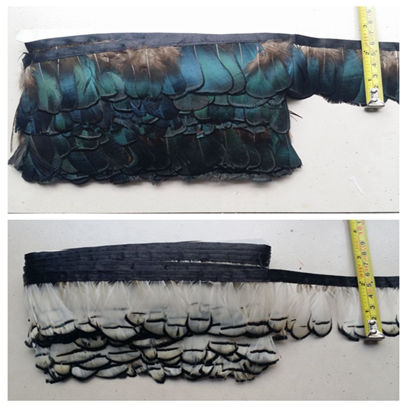 Clear Barn No Back to DIY Material Feather Cloth Side Natural Hens Wool Lace strips Performance Accessories Clothing Accessories