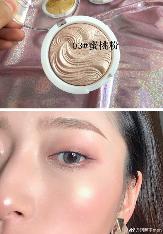 Bột bóng có độ bóng cao sửa chữa bột bóng ngọc trai làm sáng ba chiều bột ánh sáng cao năng lực sửa chữa tấm Zhang Yihan với cùng một đoạn phấn highlight bắt sáng