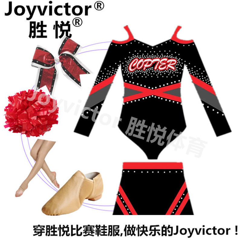 Customize cheerleader Costume Women Jazz Cheerleading bodysuit Fitness Drills Wear a dance dress 41