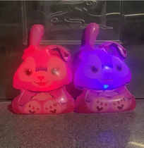 Glowing Night Market Inflatable Star Rabbit Butterfly Elastic Rope Glowing Frog Strawberry Bear Balloon Internet Celebrity Toy